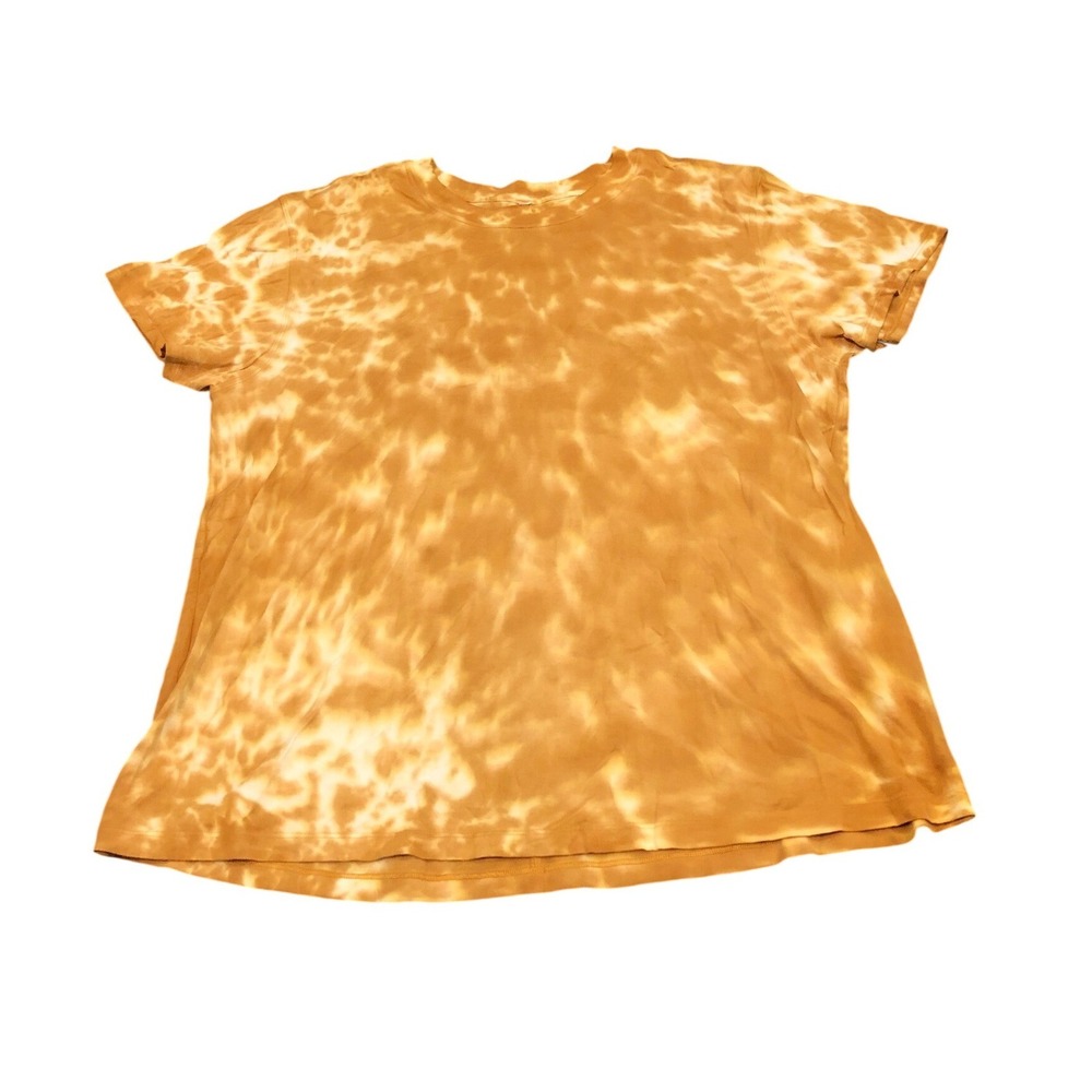 Lululemon All Yours Cotton T-Shirt Tie Dye Marmoleado Lemon Chiffon Brown Sugar